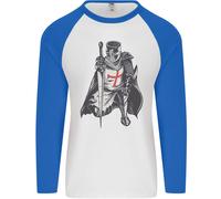 Fruit of the Loom Uomo Maglia Baseball Maniche Lunghe St. George