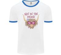 Fruit of the Loom Uomo Not in the Mood Maglia Ringer T-Shirt Cotone