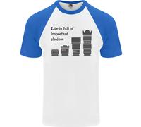 Fruit of the Loom Uomo Photography T-Shirt Baseball Manica Corta