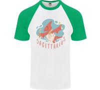 Fruit of the Loom Uomo Sagittarius Pterosauri Star Sign T-Shirt Baseball