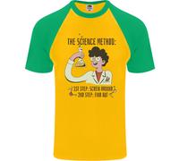 Fruit of the Loom Uomo Science Method T-Shirt Baseball Smanica Corta