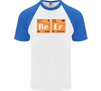 Fruit of the Loom Uomo T-Shirt Baseball Manica Corta Periodic Table