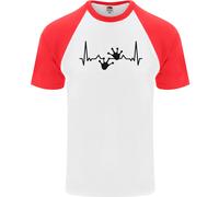 Fruit of the Loom Uomo T-Shirt Baseball Scollo Rotondo Cotone Lizard ECG