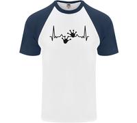 Fruit of the Loom Uomo T-Shirt Baseball Scollo Rotondo Cotone Lizard ECG