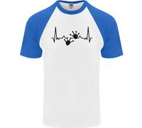 Fruit of the Loom Uomo T-Shirt Baseball Scollo Rotondo Cotone Lizard ECG