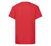 Fruit of the Loom Value T T-Shirt, Rosso, 7-8 Years Unisex-Bambini e Ragazzi