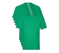 Fruit of The Loom Valueweight 5 Pack, T-Shirt Uomo, Verde (Kelly Green 47), Medium