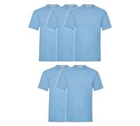 Fruit of the Loom Valueweight - Confezione da 5 T-Shirt da uomo, con sacca MyShirt in omaggio, XL