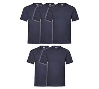 Fruit of the Loom Valueweight - Confezione da 5 T-Shirt da uomo, con sacca MyShirt in omaggio, XL