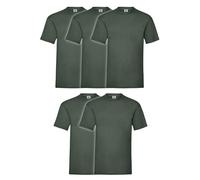 Fruit of the Loom Valueweight - Confezione da 5 T-Shirt da uomo, con sacca MyShirt in omaggio, XXL