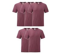 Fruit of the Loom Valueweight - Confezione da 5 T-Shirt da uomo, con sacca MyShirt in omaggio, XXL
