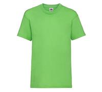 Fruit of the Loom Valueweight T Kids 61-033-0 Maglietta per bambini verde Lime 104, 3 - 4 anni