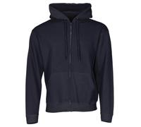 Fruit of the Loom - Zip, Felpa con cappuccio, Uomo, Blu (Deep Navy), X-Large