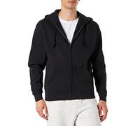 Fruit of the Loom Zip Front Premium Felpa con Cappuccio, Nero, S Uomo