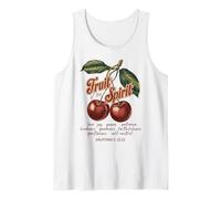 Fruit Of The Spirit Chrisitan Vintage Bibbia Verse Cherries Canotta