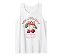 Fruit Of The Spirit Chrisitan Vintage Bibbia Verse Cherries Canotta