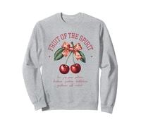Fruit Of The Spirit Chrisitan Vintage Bibbia Verse Cherries Felpa