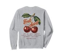 Fruit Of The Spirit Chrisitan Vintage Bibbia Verse Cherries Felpa