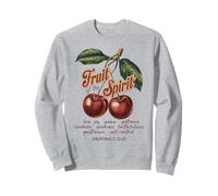 Fruit Of The Spirit Chrisitan Vintage Bibbia Verse Cherries Felpa