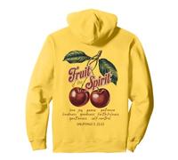 Fruit Of The Spirit Chrisitan Vintage Bibbia Verse Cherries Felpa con Cappuccio