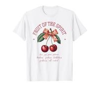 Fruit Of The Spirit Chrisitan Vintage Bibbia Verse Cherries Maglietta