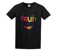 Fruit of The Spirits Design Cotton DIY Men Cotton Blend Shirt Black XL