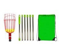 Fruit Picker Basket - Fruit Pickerr Pole with Basket | Stainless Steel Telescopic Fruits Pickers with Baskett, Portable Rustproof Detachable Lightweight Food Picker for Plum, Pear, Lemon, Apricot