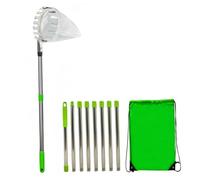 Fruit Picker da 10, 5 ft Poli da raccoglitore di frutta con polo regolabile in ferro telescoping con cesto di denti in metallo per cesto per il mango del limone guava, ecc. Strumenti per la casa