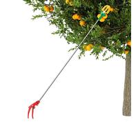 Fruit Picker, Three Claws Telescoping Handheld Harvesting Tool, Adjustable Long Reach Gatherer for Avocados, Cherries, Loquats, Persimmons, Pears, Outdoor Orchard, Garden, Tree Picking