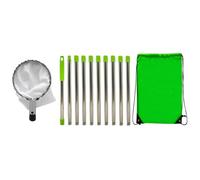 Fruit Picker With Telescopic Handle - Picking Tool | Extendable Pole Harvesting Basket | Stainless Steel Cotton PP 5-10 Poles Adjustable - Length, Lightweight Portable For Oranges Peaches Pe