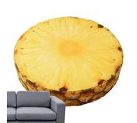 Fruit Pillow, Round 3D Stuffed Seat Cushions in Kiwi Orange Lemon Watermelon Designs, 1 Piece Plush Throw Pillows, Soft Decorative Cushion for Sofa Bed Kids Room Classroom Living Room or Lounge Chair