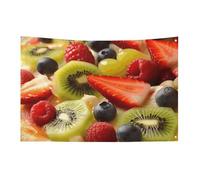 Fruit Pizza Bandiera 61 x 88,9 cm No Fade Bandiera di benvenuto Giardino Yard House Bandiere Decorative Garden Yard Sign Indoor Outdoor Banner Party Home Decor