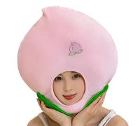 Fruit Plush Hat, Cute Costume Accessory, Comedy Stage Prop, Soft Comfortable Material Adjustable Design Perfect for Birthday, Festivals, and Parties, 14.96x15.75 Inches