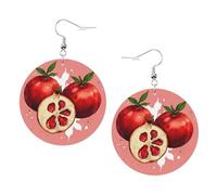 Fruit Pomegranates Orecchini Moda Orecchini In Pelle Divertenti Orecchino In Pelle Per Feste Donna