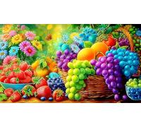 fruit Puzzle impossibili 1000 Pezzi Decorazione per la casa. Giochi di Rilassamento e Intelletto per Adulti e Bambini da 12 Anni 38x52cm/1000pcs