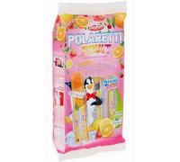 Fruit ROSA con 10 Ghiaccioli al gusto di Frutta Assortita: Arancia, Fragola, Amarena e Limone per polaretti 420ml