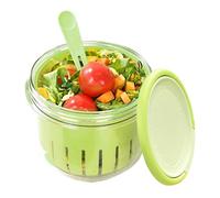 Fruit Salad Cup - Reusable Fruit Cups | 650ml Portable Strawberry Storage Cup | Multifunctional Colander For Washing & Freshkeeping | Overnight Oatmeal Container For Hiking, Picnic, Campeggio & School