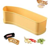Fruit Slicer Cup Banana Slicer, Speed Cutter for Strawberry Egg Hot Dog Grape, NEW 2025 Kitchen Portable Slicing Tool, for Meal Prep (Yellow)