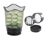 Fruit Slicer Cup - Fruit Cutter Cup | Tazza di frutta affettatrice | Slicer-frutta e verdura Tagliare veloce Slicer | Tazza taglierina uovo staccabile | affettare gadget da cucina leggera