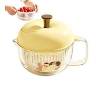 Fruit Spinner - ABS PET PP Kitchen Draining Tool, 8.27 Inch Vegetable Wash Bowl Salad Spinner | Fruit Washer For Cleaning Vegetables, Berries, Cheese, Pasta, Meal Prep, Home Kitchen
