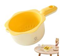 Fruit Spinner and Strainer, Double Layer Fruit Cleaner Bowl, 7,36 x 5,31 x 2,56 Inches Strainers and Colanders with Handle, Washer Vegetable for Thanksgiving and Christmas.