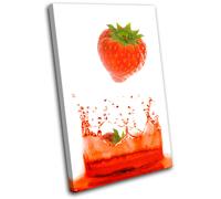 Fruit Splash Food Kitchen SINGLE TELA parete arte foto stampa