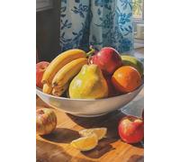 Fruit Still Life Notebook -- Minimalist Kitchen Aesthetic Journal