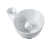 Fruit Strainer Bowl, Vegetable Washer, Food Storage Container, Automatic Drain System Space Saving Multifunction for Fridge, Salad, Camping, Kitchen Use, 9.25x8.86x3.31 Inches