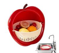 Fruit Strainer Colander - Thick Cute Design, Fast Draining Holes, Multifunctional Kitchen Tool, Durable Food Grade | Ideal for Berries Salads Pasta Spaghetti Lettuce Washing Rinsing