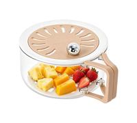Fruit Strainer Container With Lid | Clear Food-Grade Portable Colander | Be