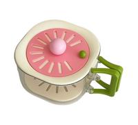 Fruit Strainer Container With Lid | PP+PET 20x8.5cm | Vegetable Washing Bowl | Foldable Handle 2 In 1 Storage Solution For Refrigerator, Outdoor Picnic, Kitchen Sink