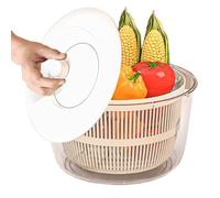Fruit Strainer, Fruit Washer Spinner Bowl, Strainer Container With Lid | Vegetable Washing Basket Kitchen Gadget Ffor Food Salad Making Noodles Rice Berry Pasta Countertop Outdoor