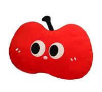 Fruit Throw Pillow, Plush Fruit-Shaped Hugging Pillow with Big Eyes, Skin-Friendly Plush Cushion for Chair, Bed, and Desk, Cute and Cozy Fruit Plush for Kids and Adults