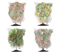 Fruit Tree Netting, 2 Pack 8ft x Garden for Trees - Zipper & Drawstring Bird Barrier Mesh Large Potted Plant Protectors